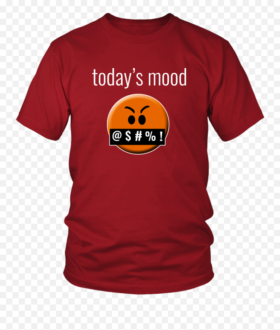 Funny Todayu0027s Mood Cursing Emoji Face Tshirt - Quarantine,Red 100 Emoji