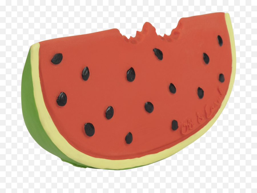 Olí U0026 Carol Fruit U0026 Veggie Teether - Wally The Watermelon Emoji,Bendable Emoticons