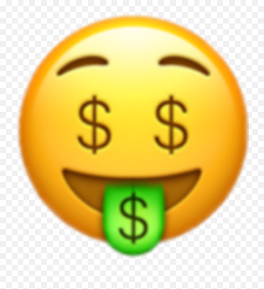 Download Transparent Money Emoji Picsart - Money Tongue Money Face Emoji,Tongue Emoji Png