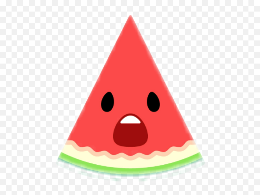 Download Watermelon Fruit Food Cute Emoji Emoticon Shock - Cute Clipart Fruit,Food Emoji