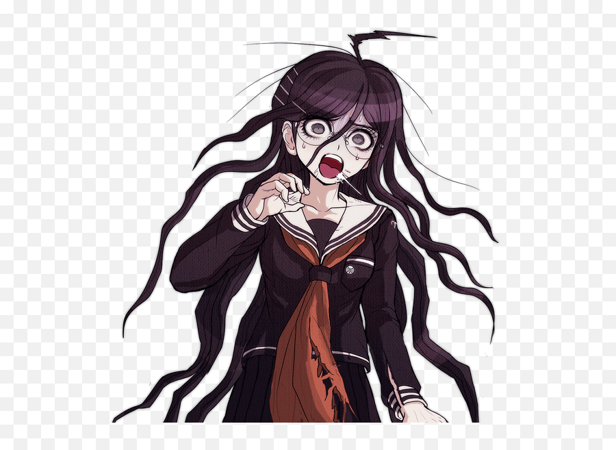 Kajiwoto - Toko Fukawa Scared Emoji,Danganronpa Emoji