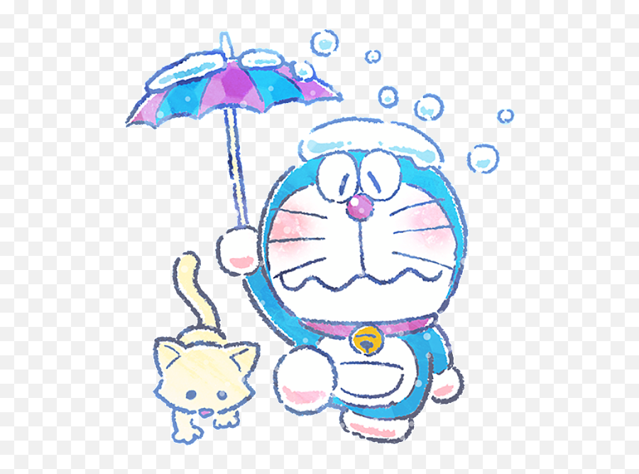 Winter Doraemon Sticker - Happy Emoji,Doraemon Emoji