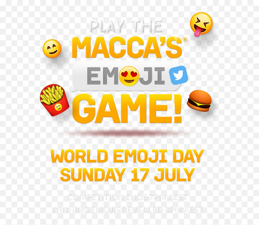 Template Page Mcdonaldu0027s Australia - Happy Emoji,World Emoji Day