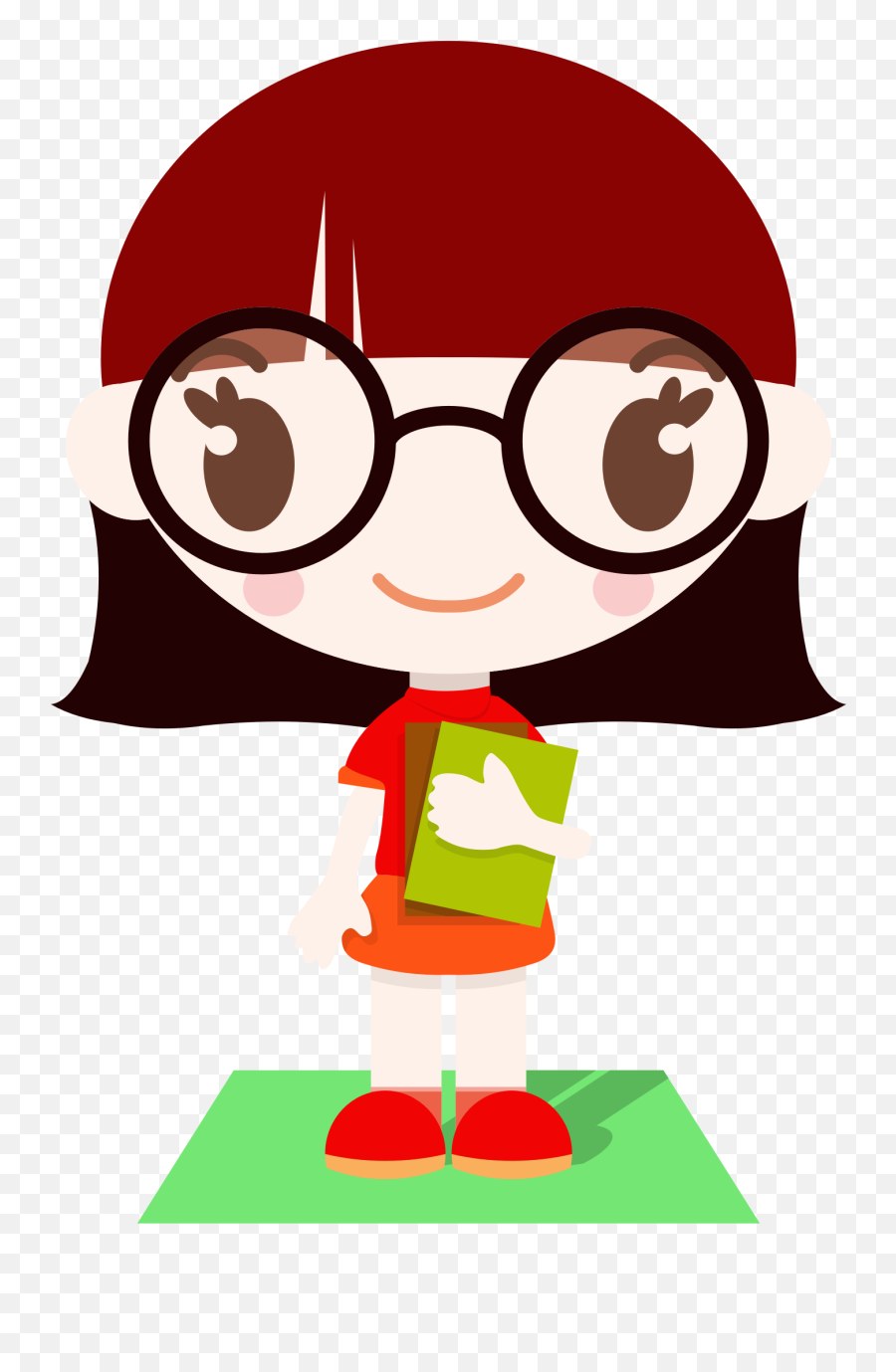 Clipart Sunglasses Animated Clipart - Nerd Girl Clipart Emoji,Girl With Glasses Emoji