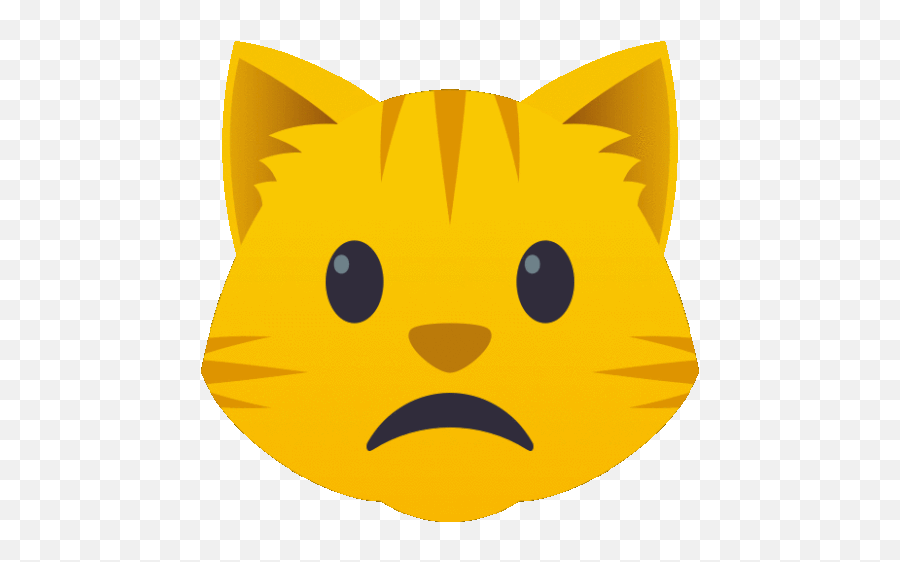 Frowning Cat Gif - Frowning Cat Joypixels Discover U0026 Share Gifs Cat Emoji,Frown Emoji