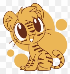 Lion Tiger Cartoon Clip Art - Vector Graphics Png Download Cartoon Emoji,Tiger Emoji Shirt