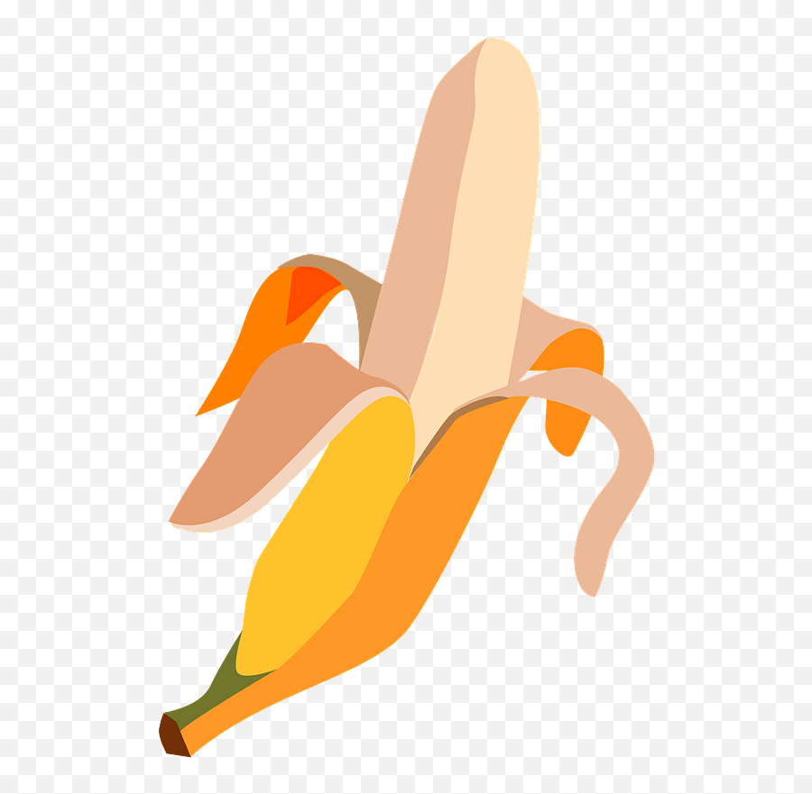 Banana Half Peeled Clipart Free Download Transparent Png - Fresh Emoji,Banana Peel Emoji