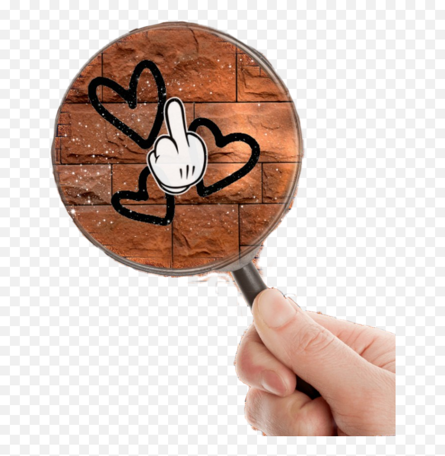 Lupa Naklejka Fuckof Fakeof Love - Magnifying Glass Holding Emoji,Magnifier Girl Emoji