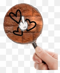 Lupa Naklejka Fuckof Fakeof Love - Magnifying Glass Holding Emoji,Magnifier Girl Emoji