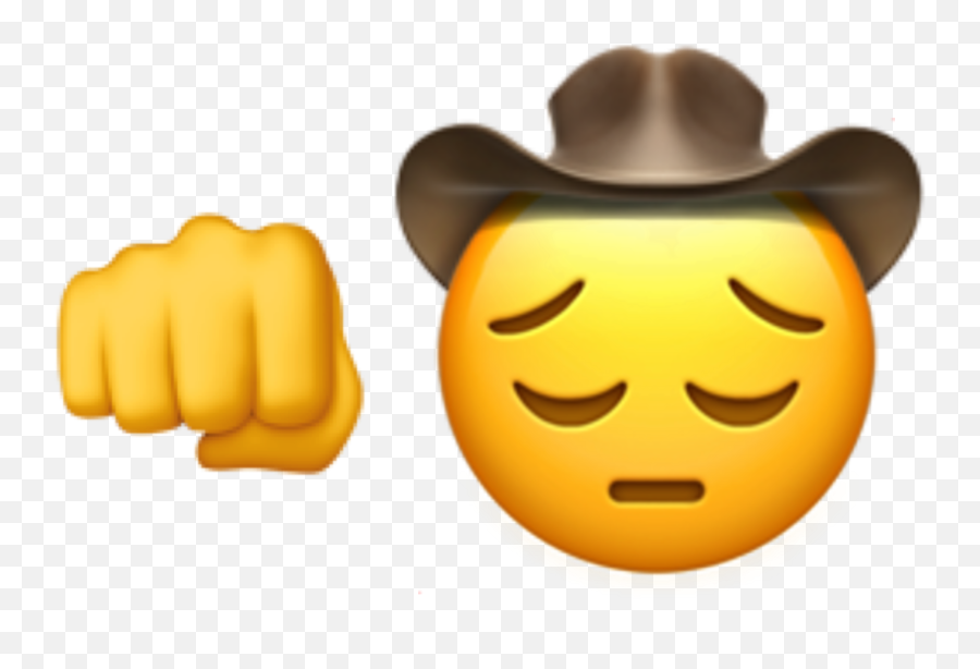 Sad Sadcowboy Cowboy Sticker - Sad Cowboy Emoji Png,Fist Emoji