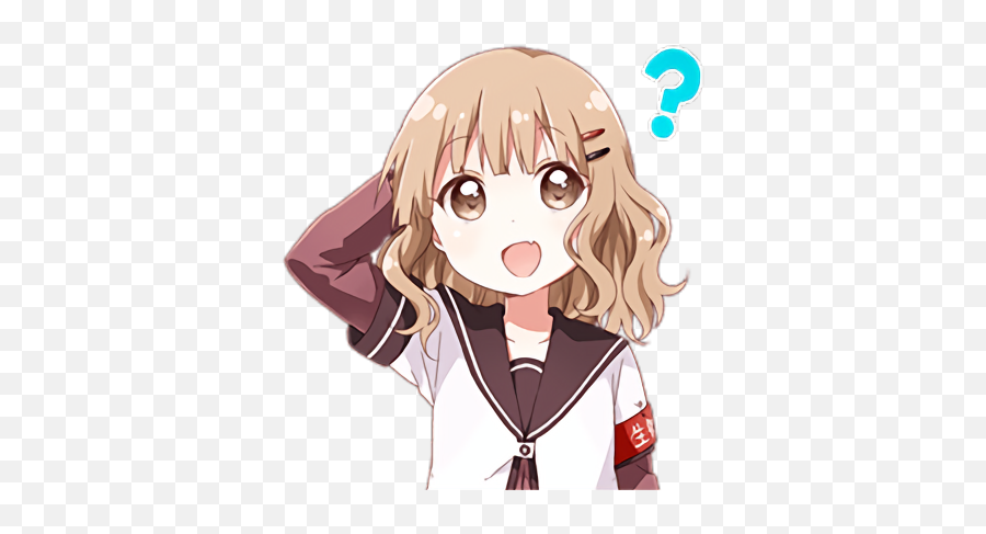 Favorite Shipgirl Azur Lane - Transparent Confused Anime Gif Emoji,Kancolle Fire Emoticon