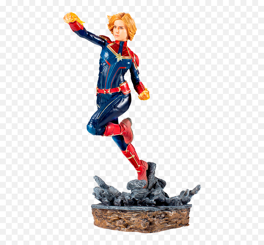 Marvel Captain Marvel Statue From Iron - Iron Studios Marvel Figures Emoji,Captian Marvel No Emotions