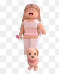 The Most Edited - Aesthetic Roblox Names For Adopt Me Emoji,Emoticon Long Blonde Haired Girl With Beagle Dog