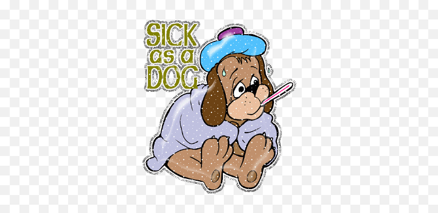 Top Dog Sick Stickers For Android Ios - Sick Dog Gif Emoji,Dog Emoticon Bye