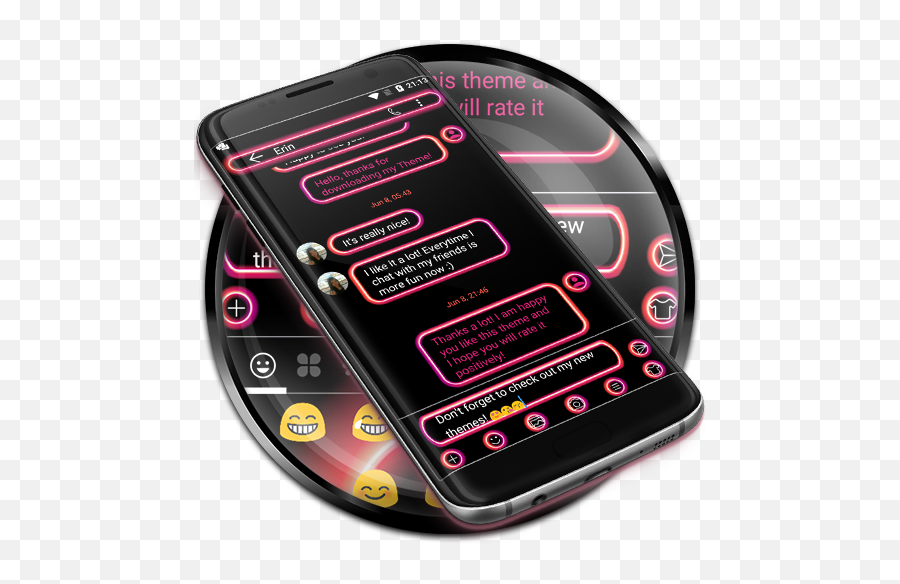 Sms Messages Retro Pink Theme - Portable Emoji,Kk Emoji Keyboard 2016
