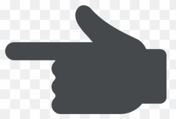 Backhand Index Pointing Left Emoji - Sign Language,Pointing Left Emoji