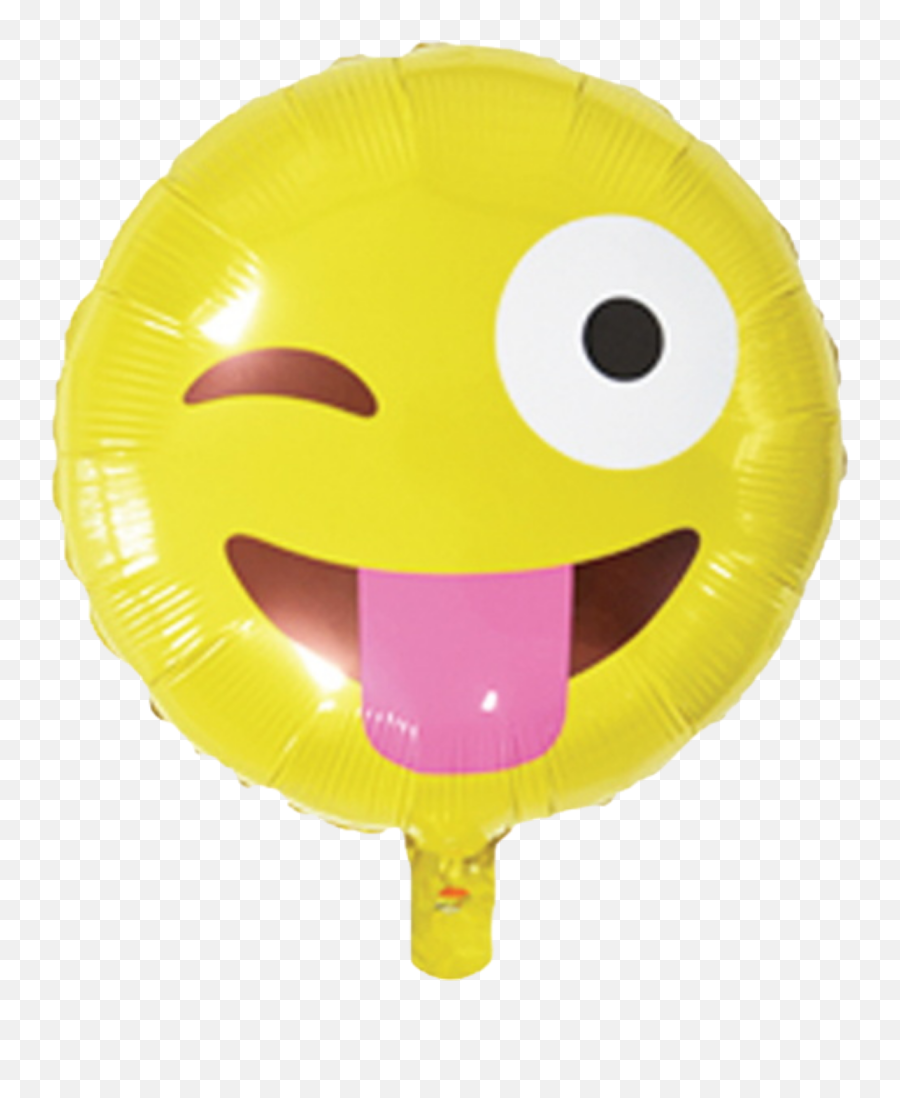 Wink Tongue Out Emoji Balloon - Happy,Tongue Out Emoji