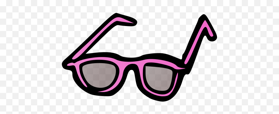 Sunglasses Outline Free Svg - Desenho De Um Óculos Emoji,Goggles Emoticon For Red Faced