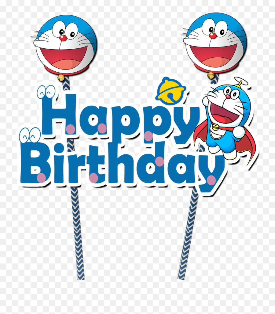 Open Full Size Doraemon Birthday Png - Tulisan Happy Birthday Doraemon Emoji,Emoji Cake Kit