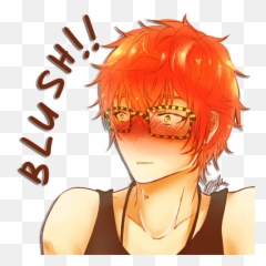Blushing Seven Mystic Messenger Mystic Messenger Seven Emoji,Transparent Jpg All Mystic Messenger Emojis