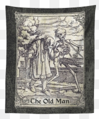 The Old Man - Hans Holbein Wall Tapestry Portrait Emoji,Man Meditation Emoji