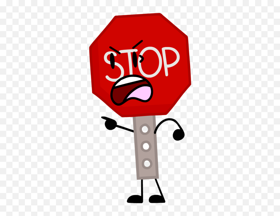 Object Lockdown Characters - Tv Tropes Stop Sign Object Lockdown Emoji,Stop Sign Emoticon