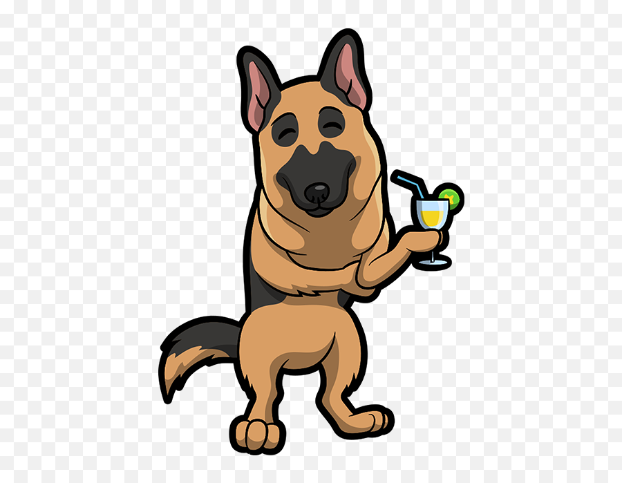 Download Hd German Shepherd Emoji U0026 Stickers Messages - Transparent German Shepherd Emoji,Dog Emoji Png