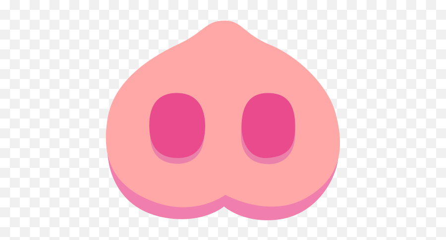 Pig Nose Emoji - Dot,Pig Nose Emoji
