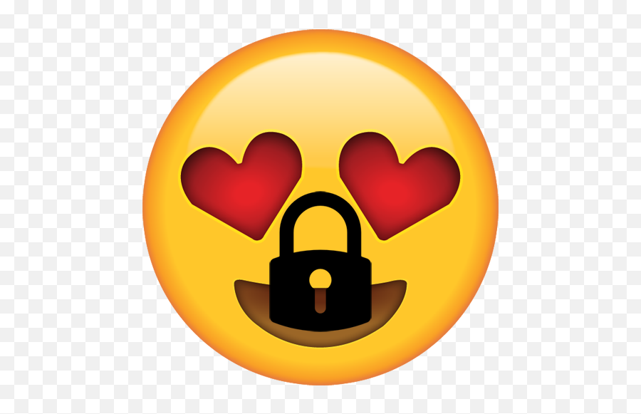 Ghofle Safhe Emoji For Android - Whatsapp Heart Eyes Emoji,Lock Emoji