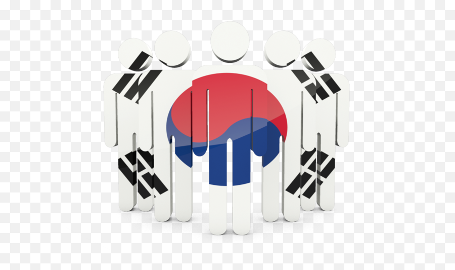 South Korea Clipart Icons - South Korea Flag People Png Flag Emoji,Dprk Flag Emoji