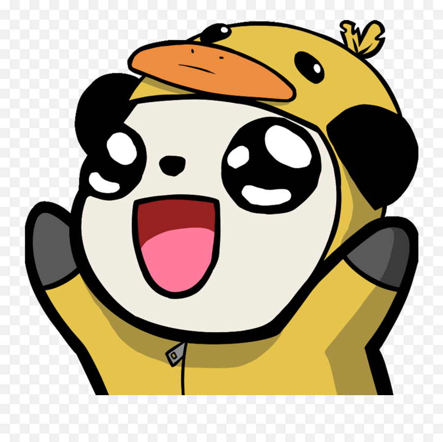 Pandaduck - Panda Love Emoji Discord,Duck Emoji