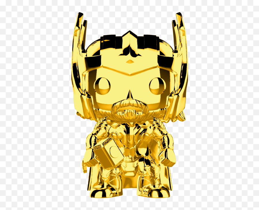 Marvel Studios The First Ten Years Thor Gold Chrome - Funko Funko Pop Gold Chrome Thor Emoji,Marvel Emoji Download