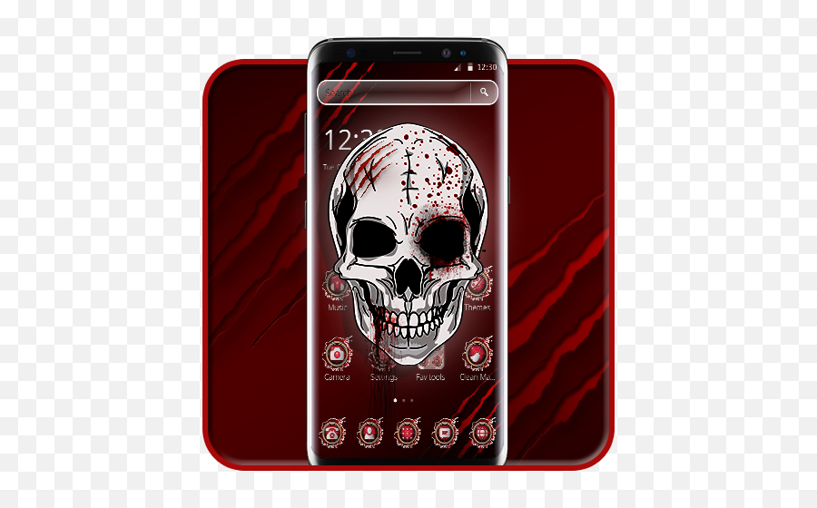 Amazoncom Red Blood Skull 2d Theme Appstore For Android - Smartphone Emoji,Blood Emoji