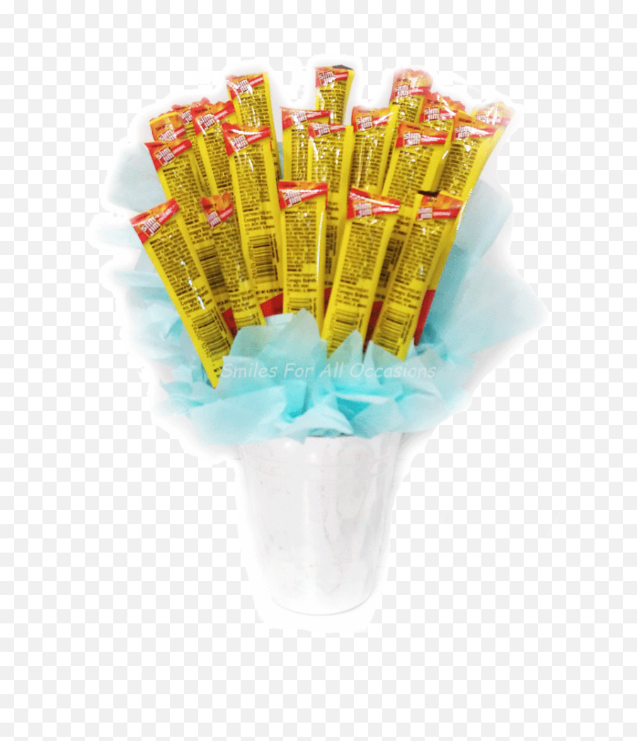 Candy Bouquets Gift U2013 Smiles For All Occasions - Slim Jim Flower Bouquet Emoji,Bouquet Of Flowers Emoji