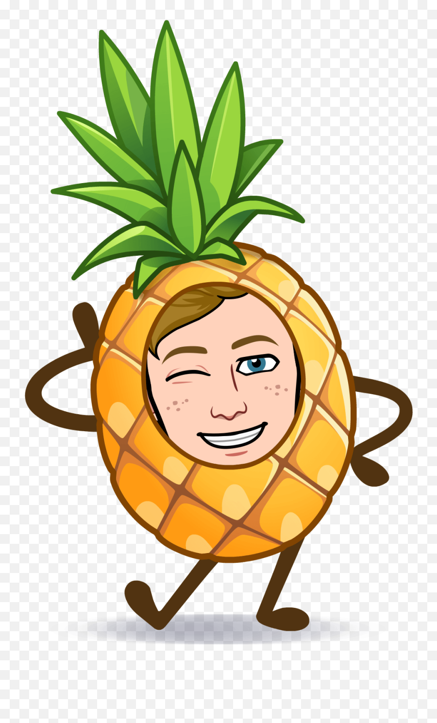 Bitmoji On Twitter If Newmoji Friday Were A Fruit Itu0027d Be - Transparent Bitmoji On A Rainbow Emoji,Pineapple Emoji