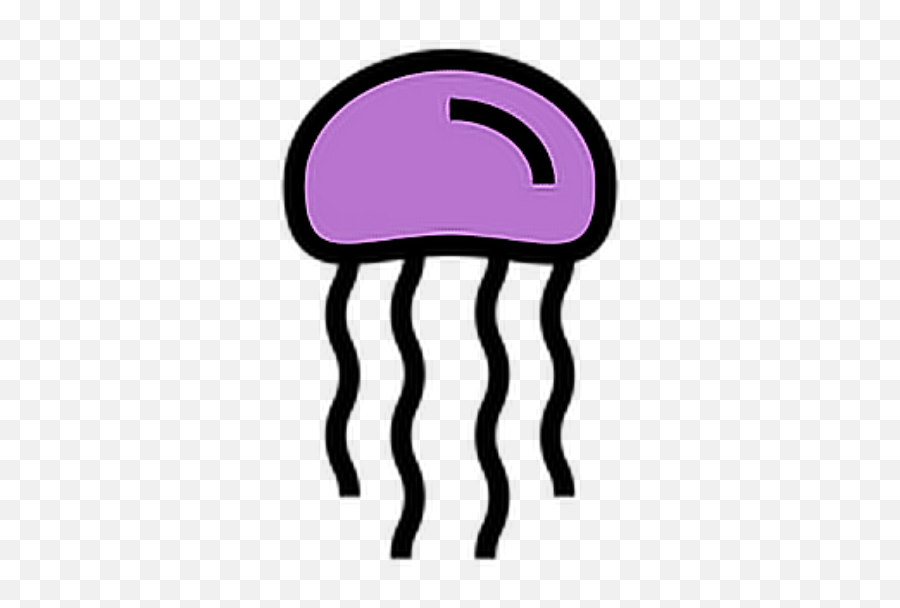 Medusa Animals Purple Sticker - Girly Emoji,Medusa Emoji