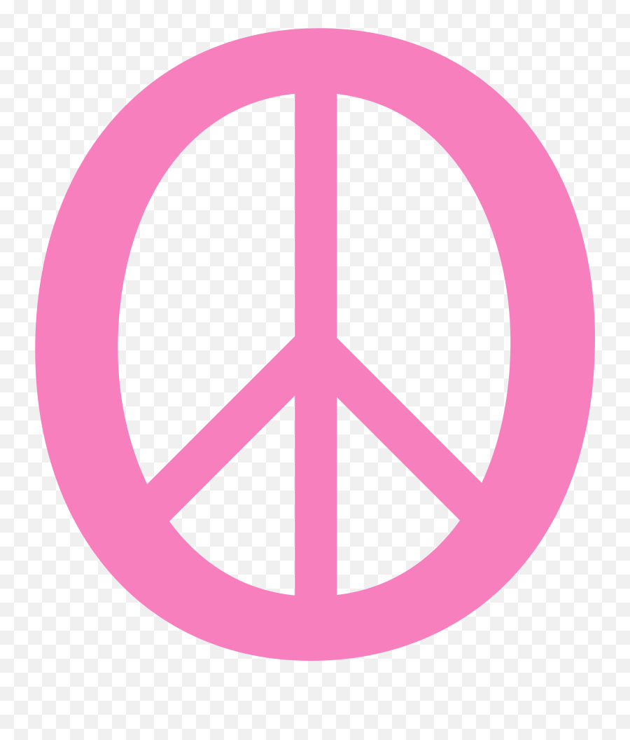 Download Pink - Peace Sign Clipart Peace And Love Logo Dark Pink Peace Sign Transparent Emoji,The Peace Sign Emoji