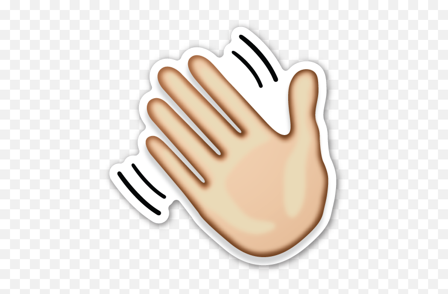 Waving Hand Sign - Waving Hand Emoji,Hand Emoji