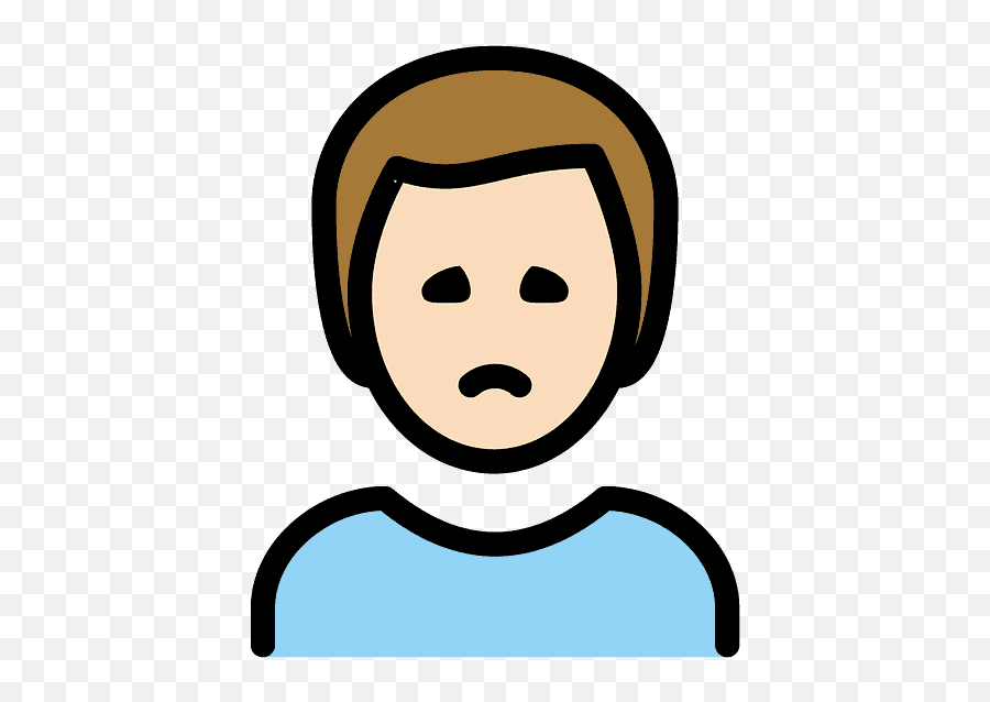 Man Frowning Emoji Clipart,Frowning Emoji Transparent