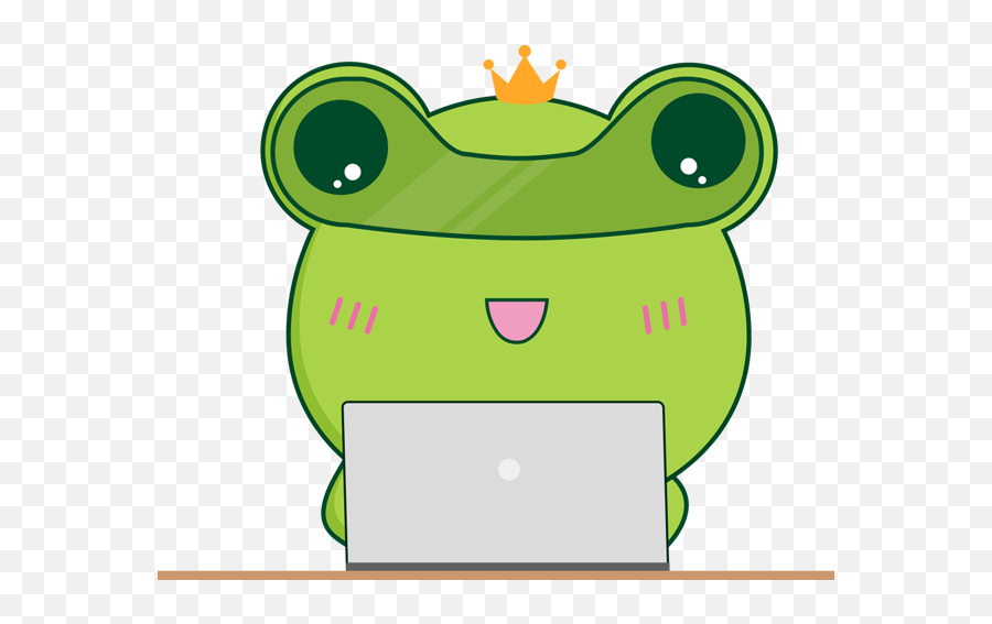 Biubiu Frog By Danielle Poirier - Smart Device Emoji,How To Make A Frog Emoticon On Facebook