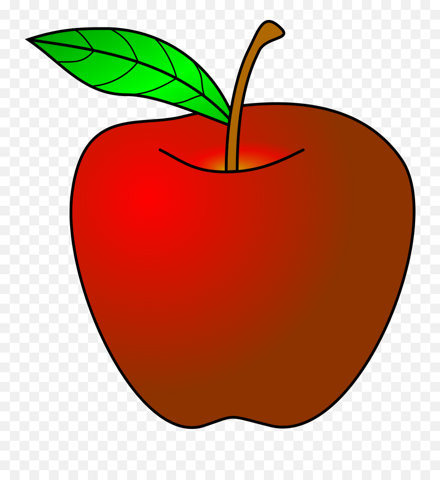 Cartoon Apple Clip Art Image - Clipsafari Clipart Apple Emoji,Avocado And Pineapple Emojis Together