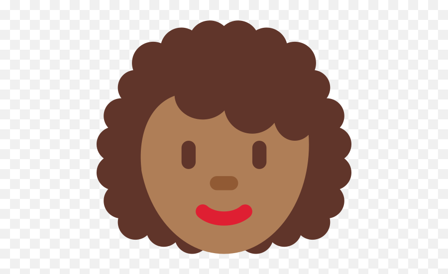 U200d Woman Medium - Dark Skin Tone Curly Hair Emoji Human Skin Color,Hair Emoji