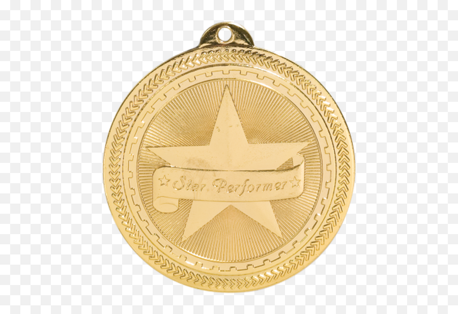 Star Performer 3d Medal - Engraved Medal Emoji,Black Medal Text Emoticon