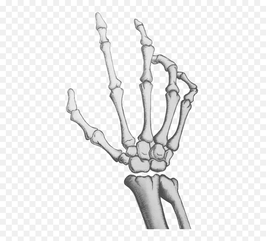 Human Hand Png - Skeleton Hand Reaching Out Transparent Emoji,Thumbs Up Skelliton Emoji