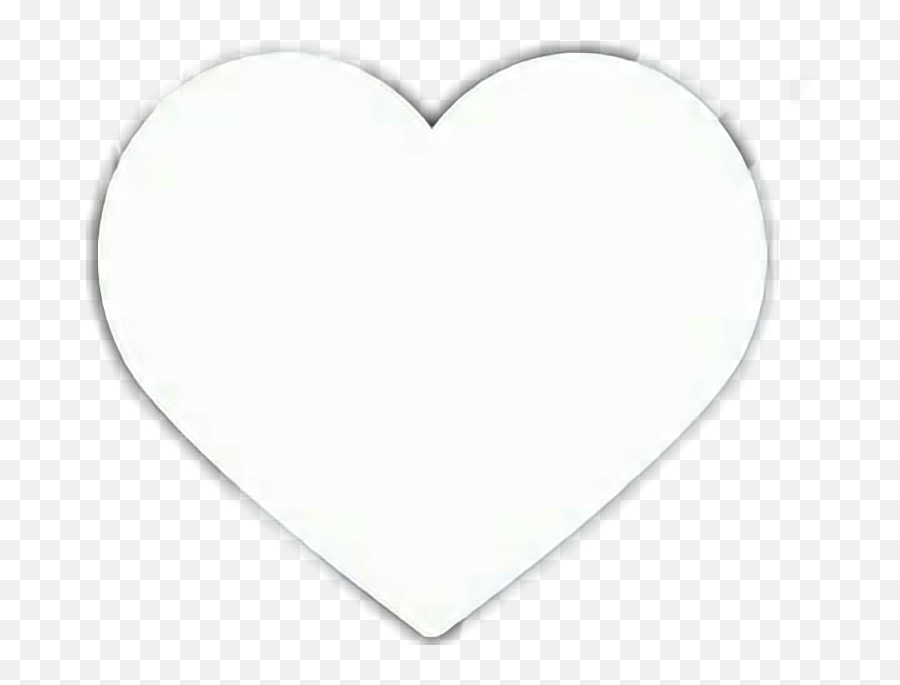 Black Png - White Heart Transparent Back Emoji,Awake Emoji Heart