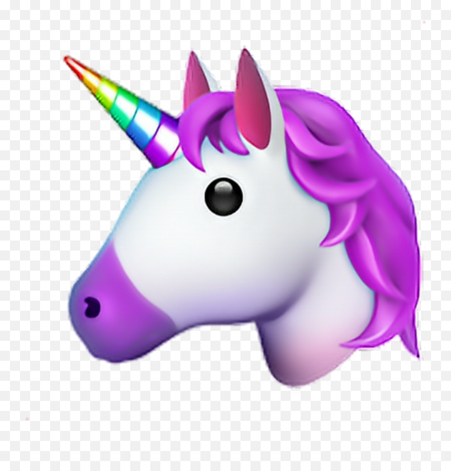 Unicorn Emoji Iphone Cute Sticker - Iphone Unicorn Emoji,Unicorn Emoji Shoulder Off