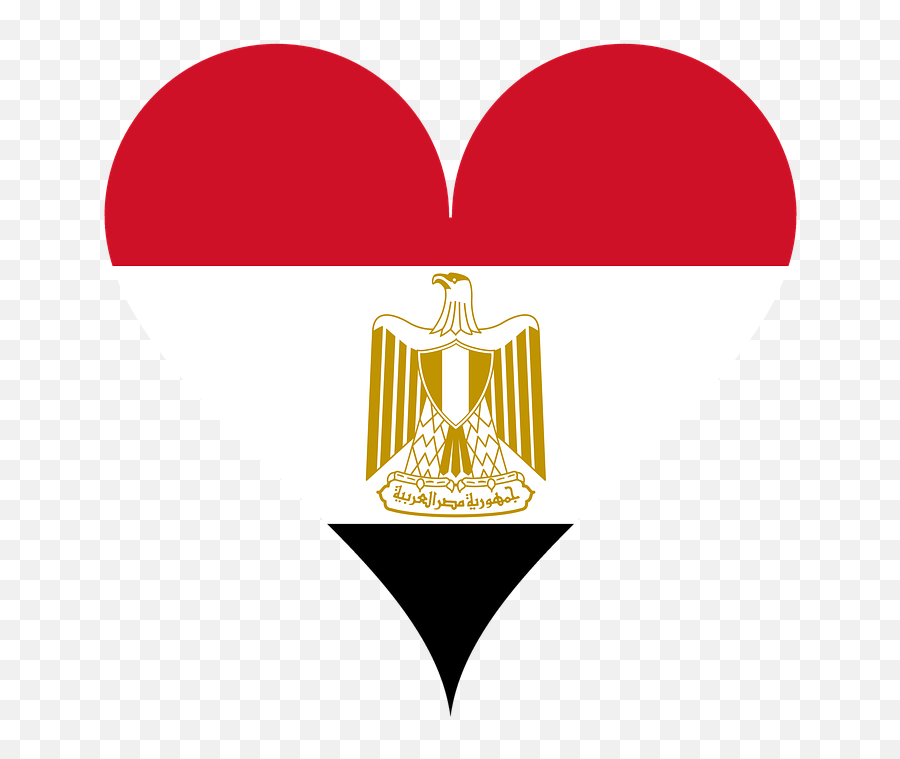 Heart Love Flag Coat Of - Egyptian Heart Png Emoji,Egyptians Heart Emotion