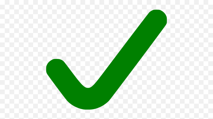 Green Check Mark 6 Icon - Emoticon Check Png Emoji,Green Check Mark Emoticon