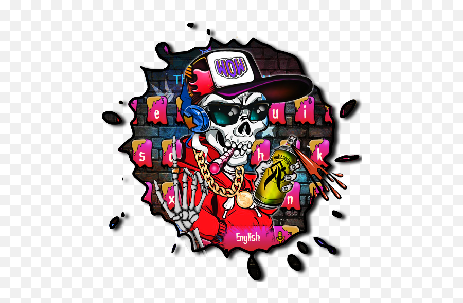 Graffiti Hip Pop Keyboard - Scary Emoji,Graffitis Emojis