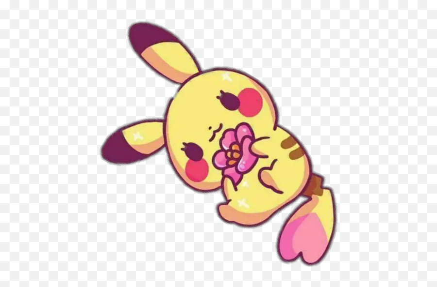 Pikachu U0026 Pichu Cute Stickers For Whatsapp - Happy Emoji,Pikachu Emoji